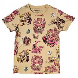 Spongebob Squarepants RARE Small T-Shirt Patrick Krabby Adult Crazy Funny Weird
